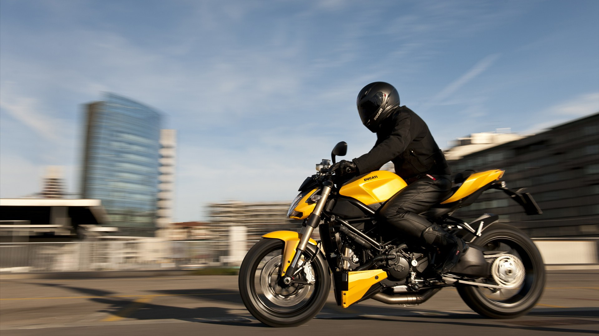 Yellow Motorcycle Ducati Cool City Wallpaper Bikes And Motorcycles Wallpaper Better