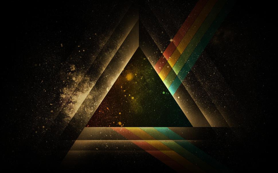Triangle Rainbow Prism Abstract HD wallpaper,abstract HD wallpaper,digital/artwork HD wallpaper,rainbow HD wallpaper,triangle HD wallpaper,prism HD wallpaper,2560x1600 wallpaper